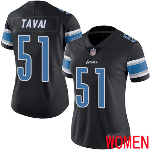 Detroit Lions Limited Black Women Jahlani Tavai Jersey NFL Football 51 Rush Vapor Untouchable